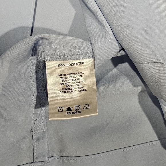 Port Authority Men's Light Blue‎ Short Sleeve Shirt With Design Size XXL - Picture 7 of 7